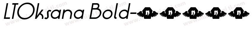 LTOksana Bold字体转换